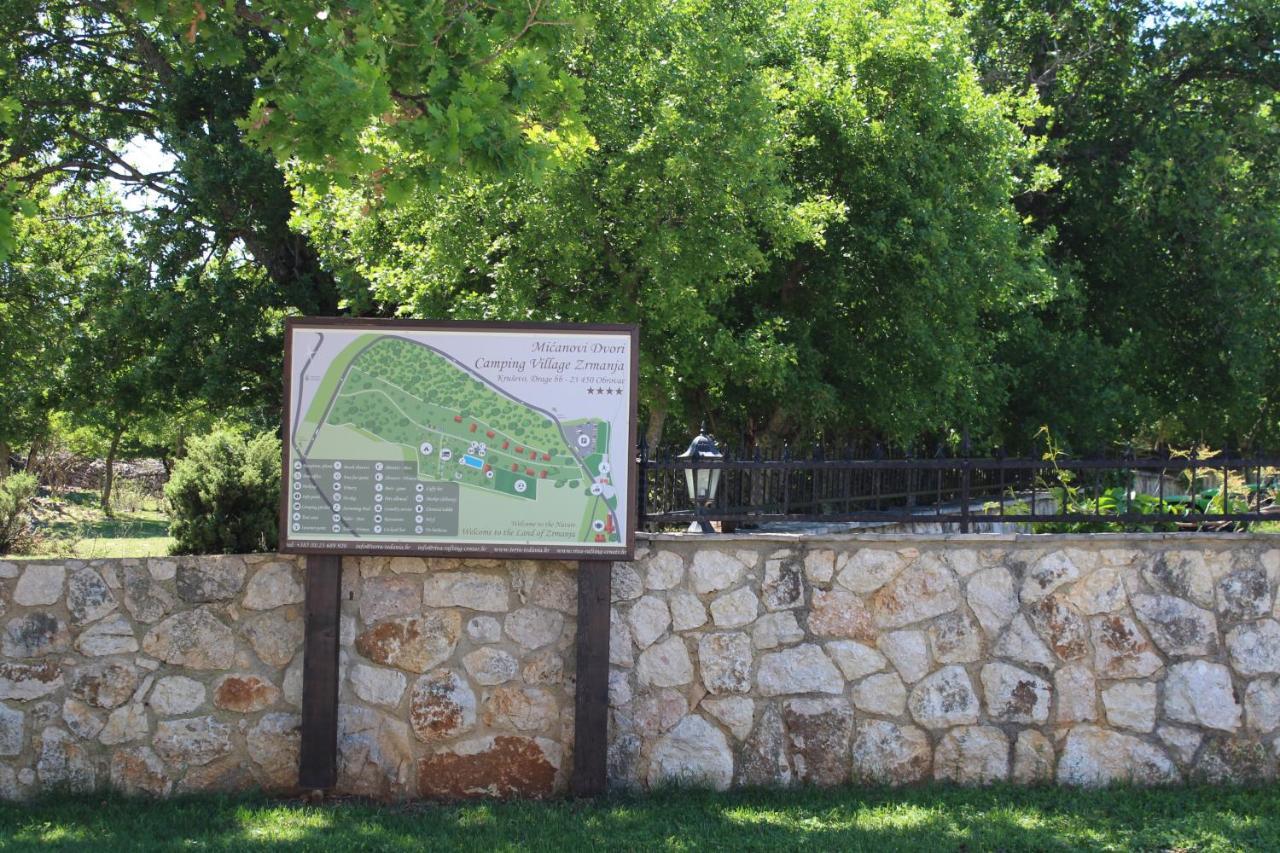 Micanovi Dvori Mobile Home Village Zrmanja Obrovac Εξωτερικό φωτογραφία